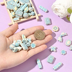 150Pcs 15 Styles Opaque Acrylic Enamel Beads&nbsp;OACR-YW0004-18