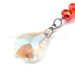 Chakra Leaf Crystal Suncatcher Dowsing Pendulum Pendants&nbsp;PALLOY-JF00461-01