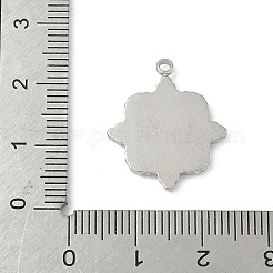 304 Stainless Steel Pendant Cabochon Settings&nbsp;STAS-L293-08P