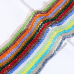 16 Strands 16 Colors Glass Beads Strands&nbsp;EGLA-PA0001-37B