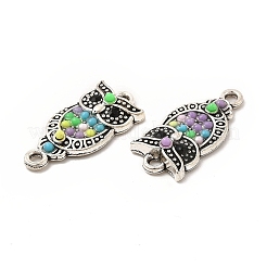 Alloy Jet Rhinestone Connector Charms&nbsp;FIND-H039-14AS-A