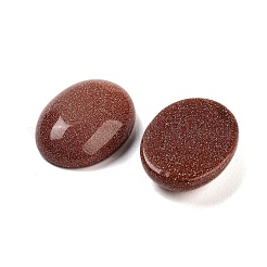 合成ゴールドストーン金砂石カボション  オーバル  20x15x5.5mm&nbsp;G-G108-02B