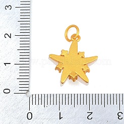 合金ペンダント  スターのチャーム  樹脂とキュービックジルコニア付き  ゴールドカラー  ホワイト  18x16.5x6mm  穴：4.4mm&nbsp;ALRI-D304-02G-02