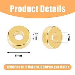 1200Pcs 2 Colors  CCB Plastic Spacer Beads&nbsp;KY-DC0001-24