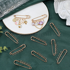 30Pcs Iron Brooch Findings&nbsp;FIND-SC0020-15KCG