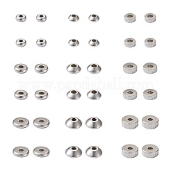 180Pcs 201 & 303 & 304 Stainless Steel Spacer Beads&nbsp;STAS-MP0001-07