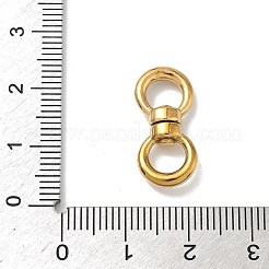 304ステンレススチール製回転留め具  リング  ゴールドカラー  21x9.5x4.5mm  内径：5.5mm&nbsp;STAS-G373-03G-02