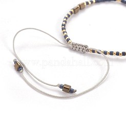 Nylon Thread Braided Bead Bracelets&nbsp;BJEW-E360-04
