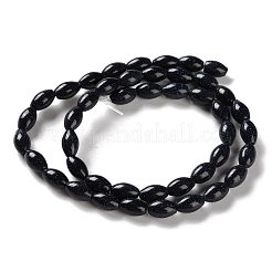 Synthetic Blue Goldstone Beads Strands&nbsp;G-I369-B21-01A