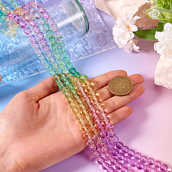 2 Strands Baking Paint Transparent Glass Beads&nbsp;DGLA-TA0001-20F