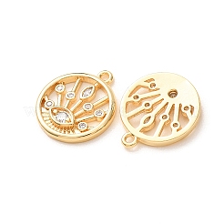 Brass Pave Cubic Zirconia Pendants&nbsp;KK-A304-29F-G