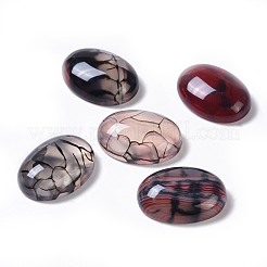 Natural Dragon Veins Cabochons&nbsp;G-F296-07-15x20mm