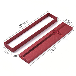 厚紙のジュエリーボックス  ネックレス用  外部のちょう結びの内側スポンジで  長方形  ミックスカラー  21x4x2cm  カバーなし：長さ20.5cm  幅4cm  厚さ2mm  インナーサイズ：20.5x4センチメートル  カバー：21cm長  幅4.5cm  厚さ1mm&nbsp;CBOX-N012-22