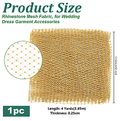 Rhinestone Mesh Fabric&nbsp;DIY-OC0015-21A