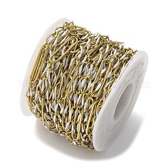 304 Stainless Steel Enamel Figaro Chains&nbsp;CHS-U003-02G-06