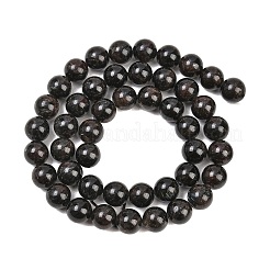 Natural Glaucophane Beads Strands&nbsp;G-F836-A01-8mm