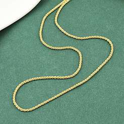 2MM Brass Chain Necklaces for Women&nbsp;NJEW-A062-02G