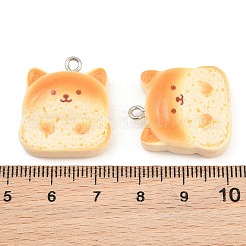Opaque Resin Imitation Bread Pendants&nbsp;LS-RE-CBA1F11-03P