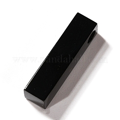 304ステンレスペンダント  バー/長方形  電気泳動黒  20x5x5mm  穴：3mm&nbsp;STAS-A048-02B-EB