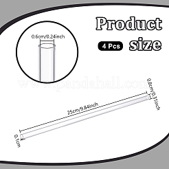 Transparent Acrylic Pipe&nbsp;AJEW-WH0475-51K