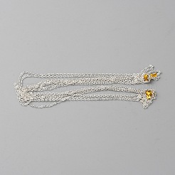 925スターリングシルバーアズキチェーン  ハンダ付け  銀  2x1.5x0.2mm&nbsp;LS-STER-TAC0002-01S