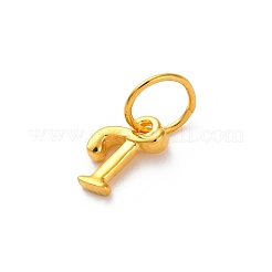 925 Sterling Silver Letter Charms with Jump Rings&nbsp;LS-STER-R008-01G-T