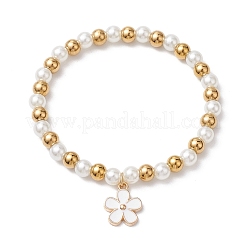 Glass Pearl Stretch Bracelets&nbsp;BJEW-JB10943