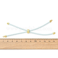 Adjustable Round Braided Microfiber Leather Cord Bracelet Making&nbsp;KK-CBAC260-01G-23