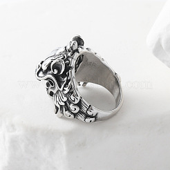 Punk Style 304 Stainless Steel Dragon Finger Rings for Men&nbsp;UN0454-5