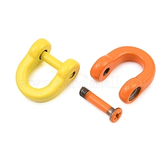 Spray Paint Alloy Detachable Horseshoe D-Ring&nbsp;AL-CBA9266-03