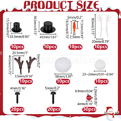 140Pcs Christmas Theme DIY Snowman Doll Decorations Making Kits&nbsp;DIY-AR0004-56