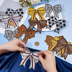 12Pcs 6 Colors Computerized Embroidery Cloth Self Adhesive Patches&nbsp;PATC-DC0001-11