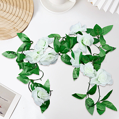 2Pcs Plastic Artificial Flowers Rose Vines&nbsp;AJEW-CP0011-39