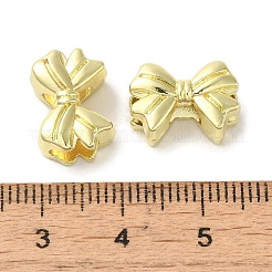 めっき合金ビーズラック  カドミウムフリー＆ニッケルフリー＆鉛フリー  蝶結び  ゴールドカラー  10x13.5x6.5mm  穴：6x4mm&nbsp;PALLOY-P304-18G