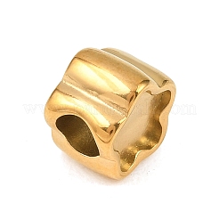 304 Stainless Steel European Beads&nbsp;STAS-F343-01C-G