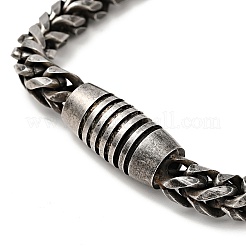 304 Stainless Steel Wheat Chain Necklace with Magnetic Clasp for Men Women&nbsp;NJEW-E038-05AS