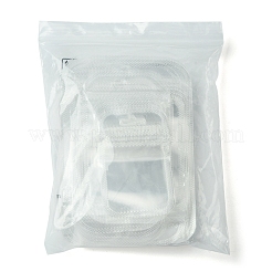 透明プラスチック製再封可能包装袋 40種類 4個  長方形  透明  9~15x5.5~10.5x0.02cm  片側の厚さ：2.3ミル（0.06mm）  10個/スタイル&nbsp;OPP-FS0001-10