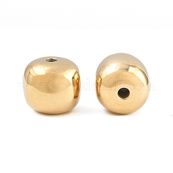 304ステンレススチールビーズ  コラム  14KGP本金メッキ  10.5x10mm  穴：2mm&nbsp;SA-CBA592A-03G