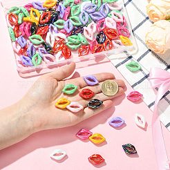 100Pcs UV Plating Opaque Acrylic Beads&nbsp;PACR-CJ0001-50