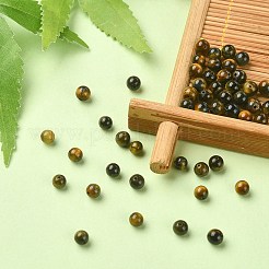 Natural Yellow Blue Tiger Eye Beads Strands&nbsp;G-YW0001-56A