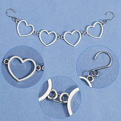 304 Stainless Steel Heart Link Shoes Chain&nbsp;HJEW-SP00017