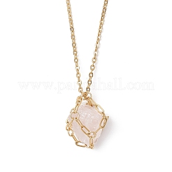 304 Stainless Steel Macrame Pouch Necklace Making for Gemstone Nuggets&nbsp;NJEW-JN05523
