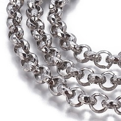 Tarnish Resistant 304 Stainless Steel Rolo Chains&nbsp;CHS-P007-09P