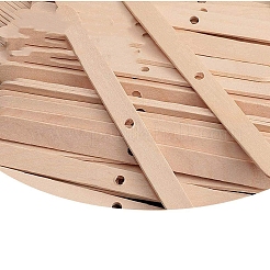DIY木製キャンドル芯ホルダー  湯通しアーモンド  115x10mm&nbsp;PW-WG714E1-01