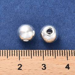 合金ビーズ  長持ちメッキ  ラウンド  銀  8x7mm  穴：2mm&nbsp;PALLOY-A006-01E-S