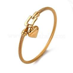 304 Stainless Steel Charm Bangles&nbsp;BJEW-K280-03G