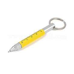 Aluminum Practical 6-in-1 Keychain Pen&nbsp;LS-AJEW-R004-01P-02