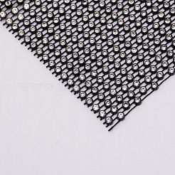 プラスチック弾性ラインストーンネット  DIYアクセサリー  お祭りの装飾アクセサリー  ブラック  183x122x2.5mm&nbsp;KY-WH0020-86E