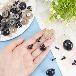 144 Sets 12 Style Plastic & Resin Doll Eyes&nbsp;DOLL-PH0001-45
