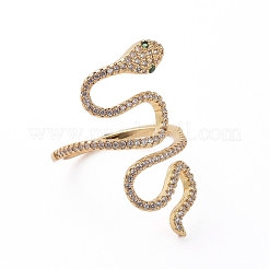 Adjustable Brass Finger Rings&nbsp;RJEW-G096-40G